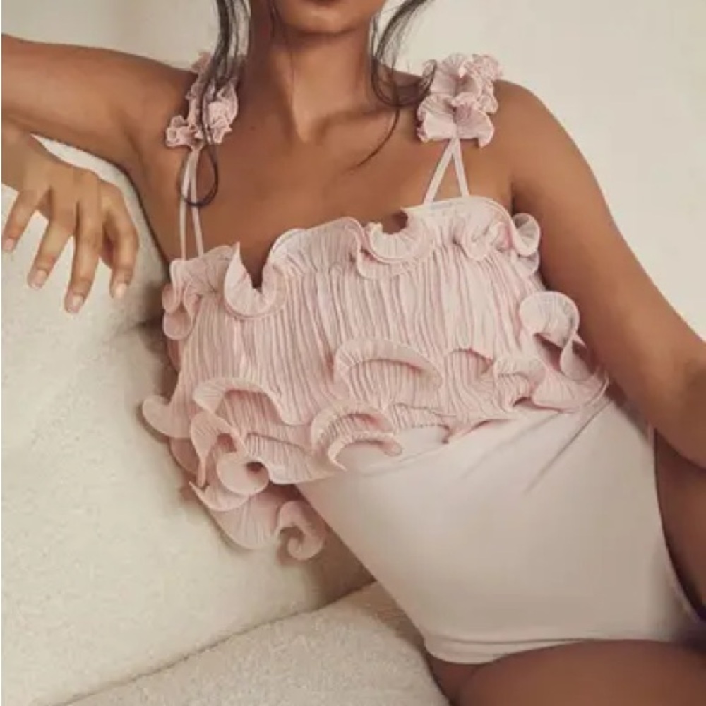 Free people frill of it body suit size Medium